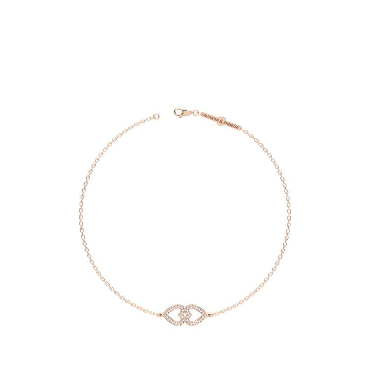 BRACELETS EN DIAMANT EN FORME DE CŒUR 